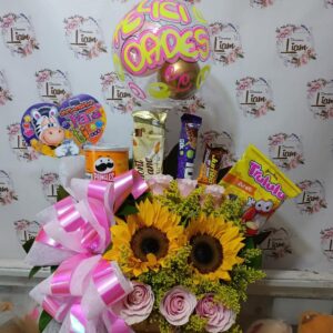 anchetas con rosas bello