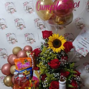 ancheta con rosas bello