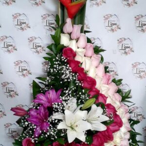 ramo de rosas rosadas bello
