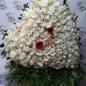 ramo de rosas en forma de corazón medellin 