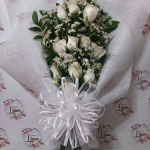 ramillete rosas blancas bello