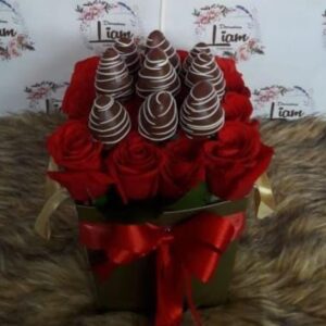 caja de fresas bello