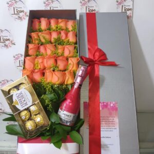 rosas naranjas en bello