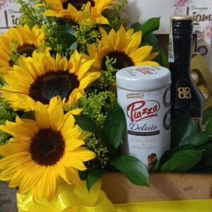 ancheta con girasoles en bello