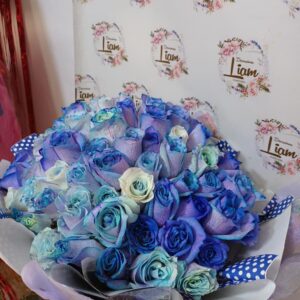 rosas azules en bello