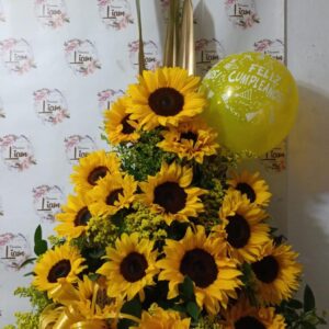 ramo de girasoles en bello